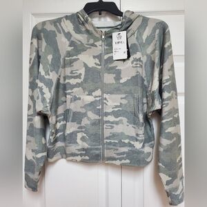 Chaser Camouflage Zip-Up Hoodie NWT